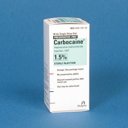 Carbocaine®, 1.5%, 15mg/mL, SDV, 30mL Vial
