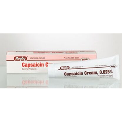 Capsaicin, 0.025%, Cream, 60gm Tube