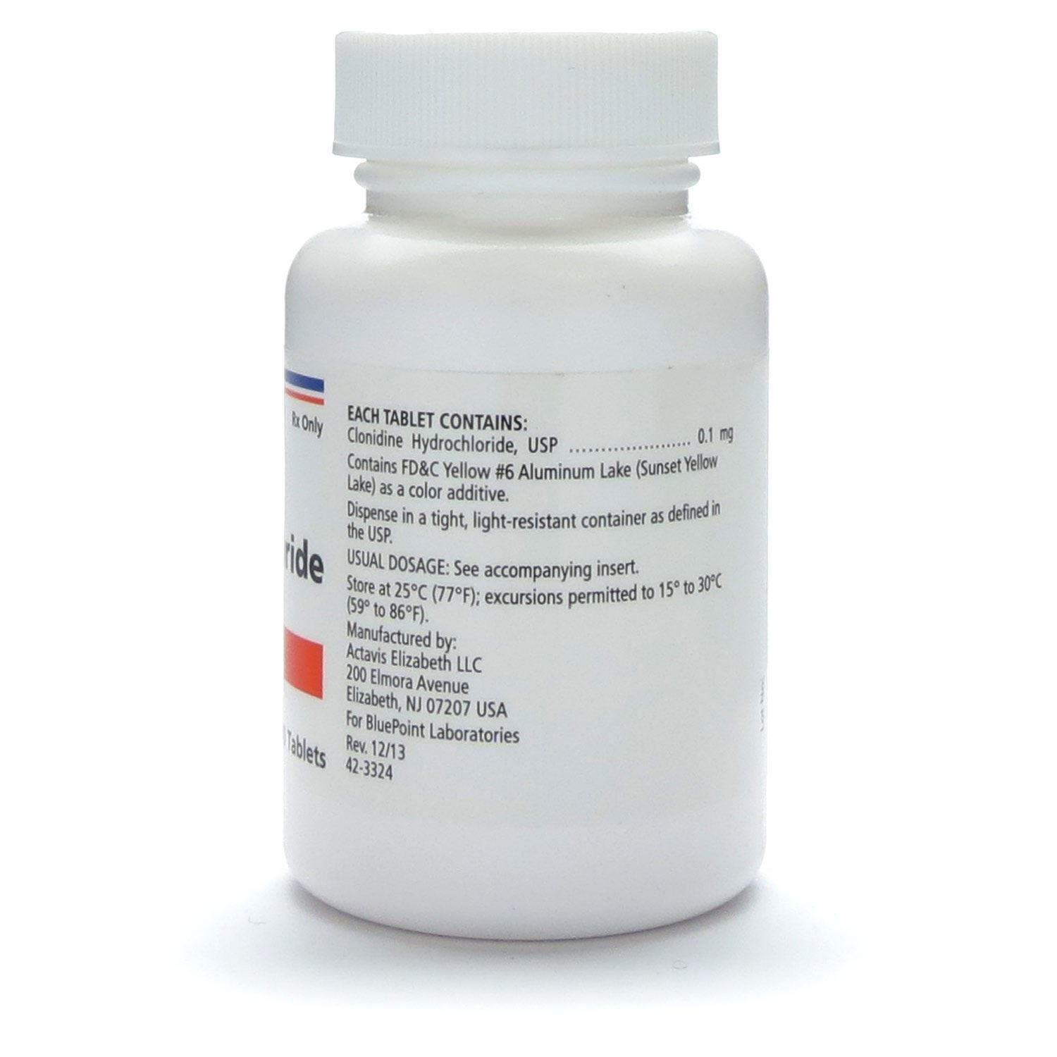 Clonidine hcl 0 1mg 100 tablets bottle mcguff