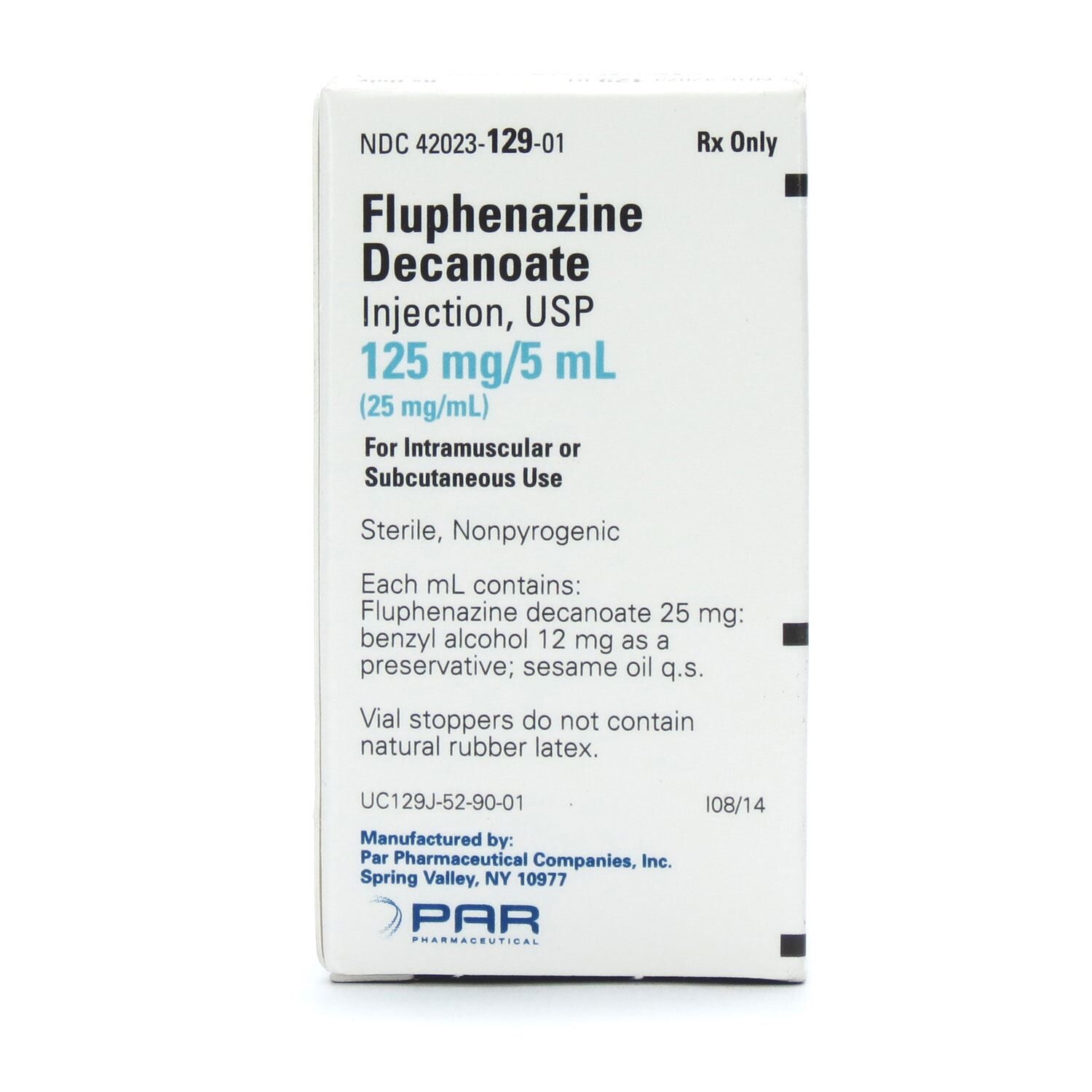 Fluphenazine Decanoate Injection 25 mg/mL, Multiple Dose Vial 5 mL ...