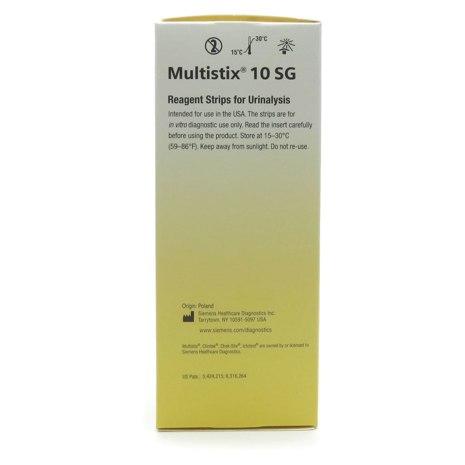 Multistix® 10 SG Reagent Test Strips for Urinalysis, 100/Box McGuff