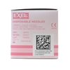 Needle 18G x 1 Disposable Regular Bevel Pink Sterile Exel 100Box