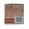 Needle 19G x  1 Disposable Regular Bevel Brown Sterile Exel 100Box