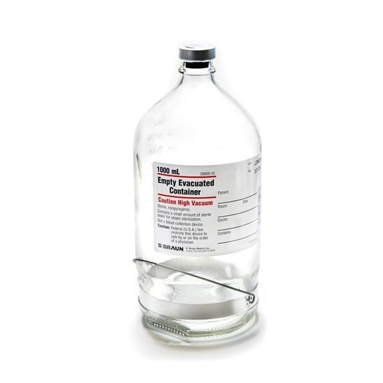 Container Empty IV Evacuated Glass 1000mL 6Case 