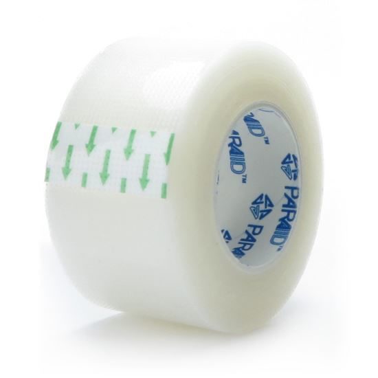 Tape ParaAid Transparent Plastic 1 x 10 Yards Hypoallergenic 12Box