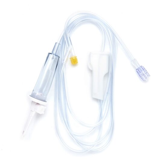 BBraun™ Primary IV Administration Set With 1 Port, Non-Filtered, 15 Drops/mL, 81" Tubing, 50/Case