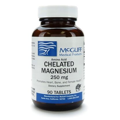 Chelated Magnesium 250 mg Tablets, 90 Count