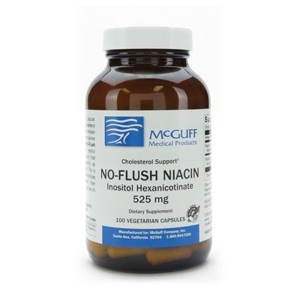 Niacin, No-Flush, 525mg, 100 Capsules