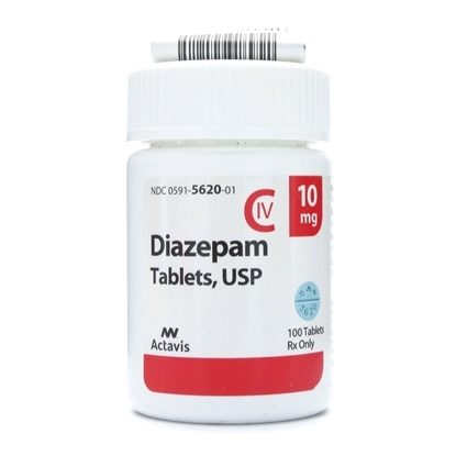Diazepam [C-IV], 10mg, 100 Tablets/Bottle