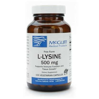 L-Lysine 500 mg Capsules, 50 Count