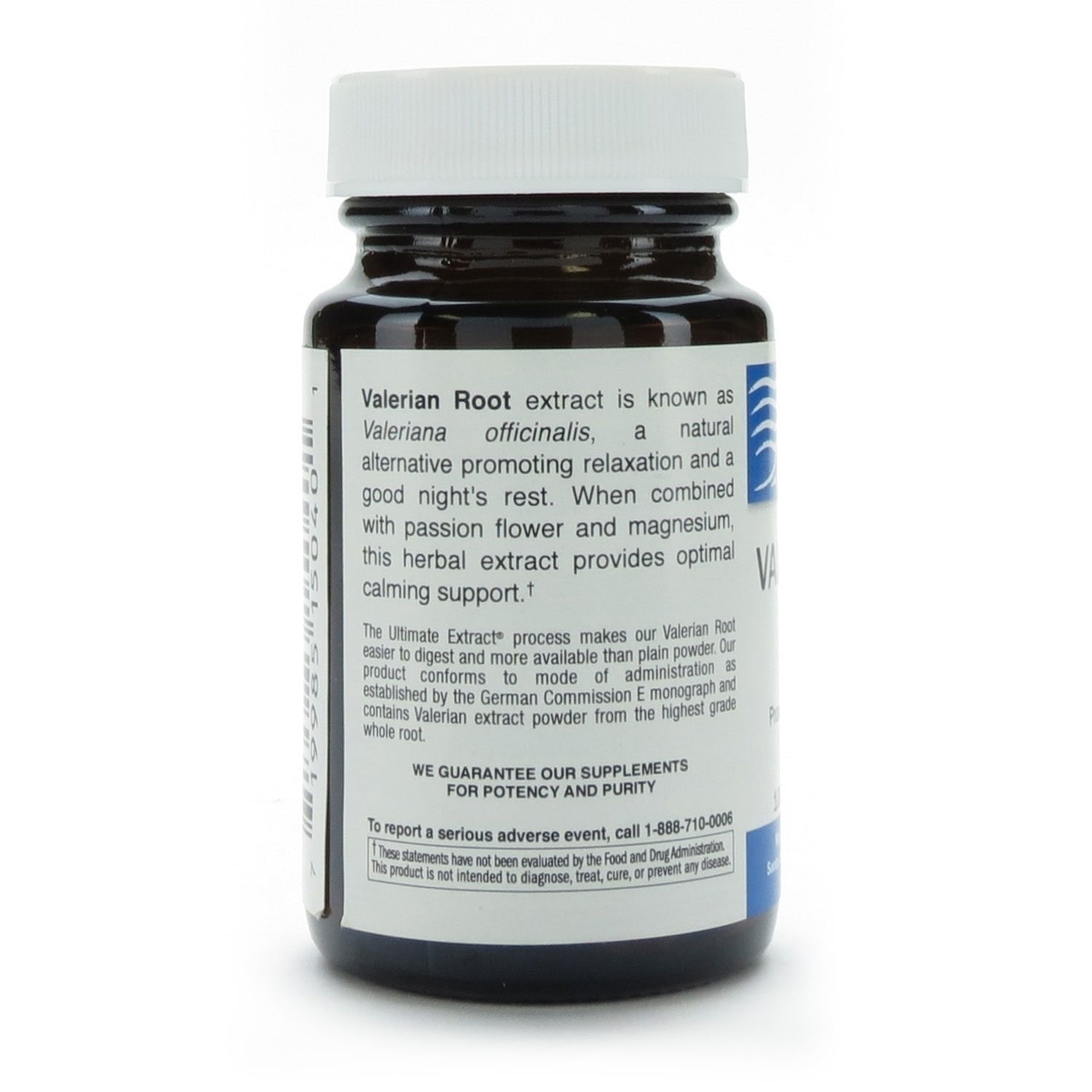 Valerian Root, 125mg, with Passion Flower, Ultimate Extract®, 100 Tablets McGuff