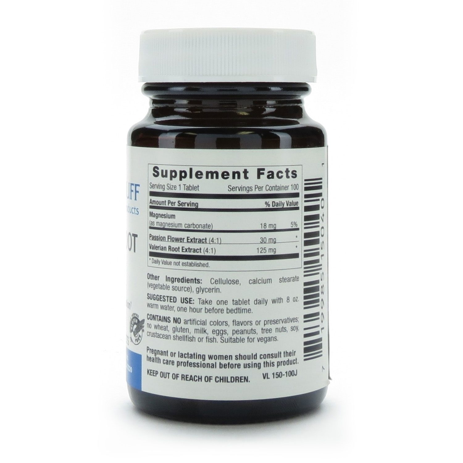 Valerian Root, 125mg, with Passion Flower, Ultimate Extract®, 100 Tablets McGuff