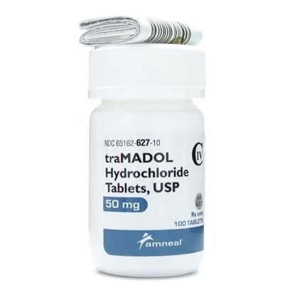 Tramadol HCl  (C-IV) 50mg,  100 Tablets/Bottle