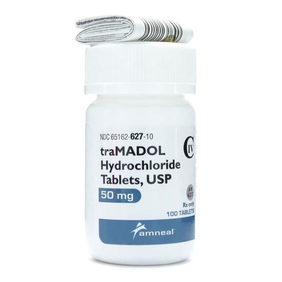 Tramadol HCl 50mg UnitDose 100 TabletsBottle