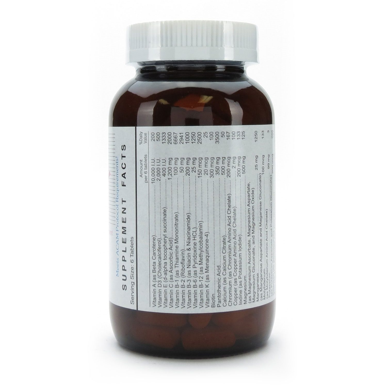 Q.S. MultiVitamin, Mineral, Trace Element Supplement Without Iron