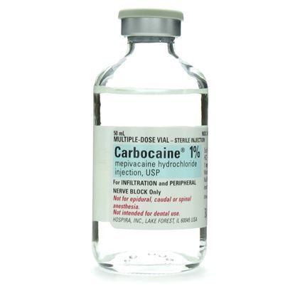 Carbocaine®, 1%, 1mg/mL, MDV, 50mL Vial