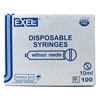 10cc12cc Syringe Luer Lock No Needle wcap Exel  Sterile 100Box