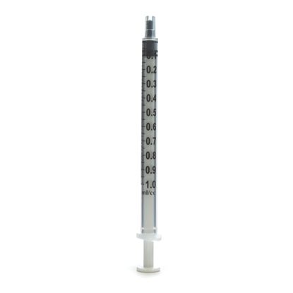 1cc Tuberculin Syringe, Luer Slip, Low Dead Space, No Needle, Exel, w/Cap Sterile, 100/Box