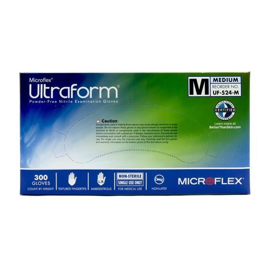 Gloves, Nitrile, Ultraform, Powder-free, Blue 300/Box McGuff