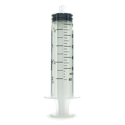 50cc Syringe, Luer Lock, w/Cap No Needle, Exel, Sterile, Graduations to 60cc, 25/Box