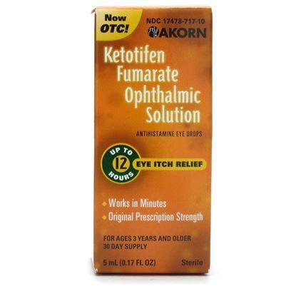 Ketotifen Fumurate Eye Drops, OTC 0.025% 5mL