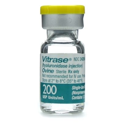 Vitrase (Hyaluronidase, Ovine), 240u/vial, SDV, 2x1.2mL/Tray