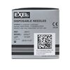 Needle 22G x  1 Disposable Regular Bevel  Black Sterile Exel 100Box