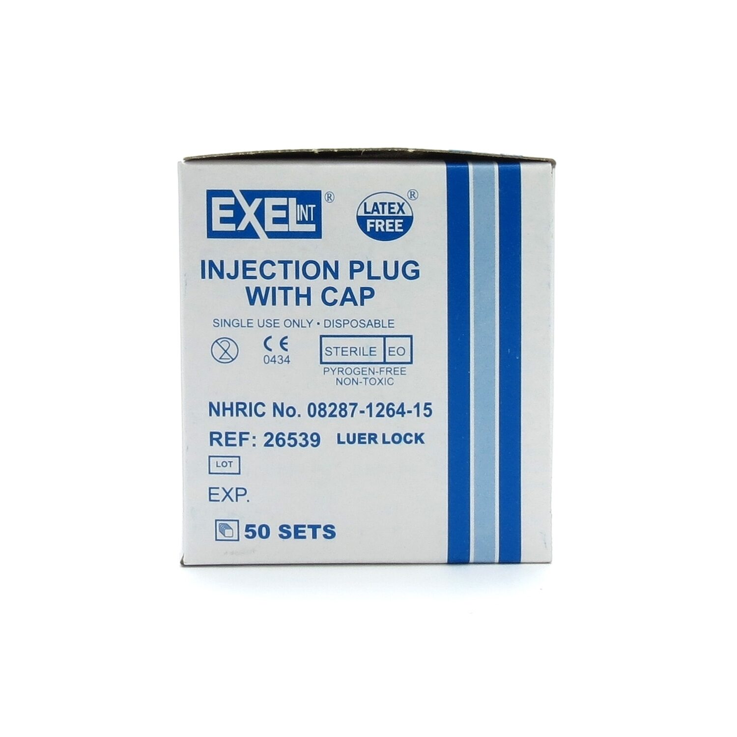 Injection Plug, Luer-Lock, Exel, Latex-Free, Each | McGuff