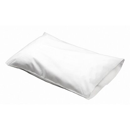 Pillow Case, 21" x 30", Poly-Back, White, 100/Case