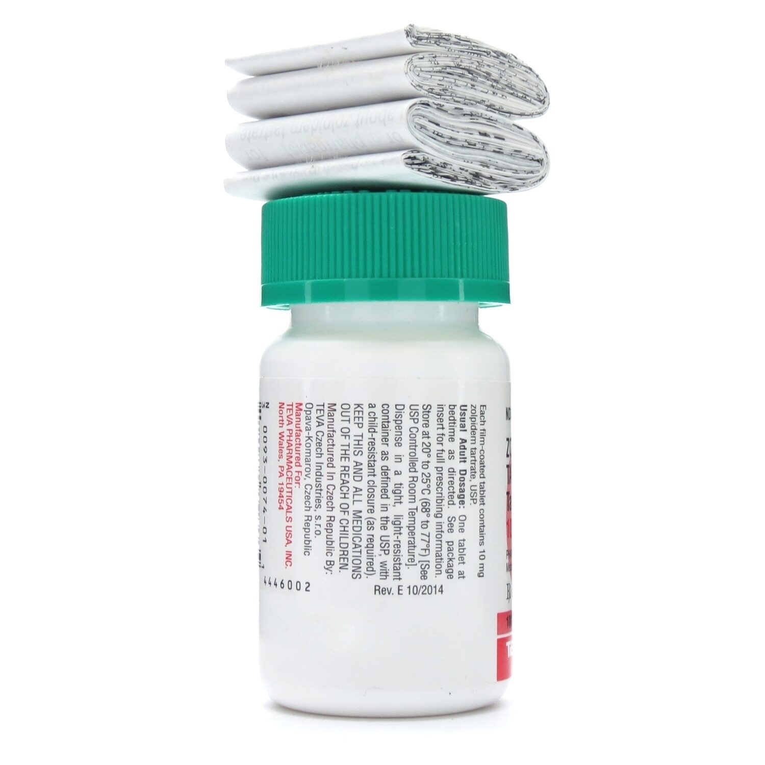 Zolpidem Tartrate [CIV], 10mg, 100 Tablets/Bottle McGuff