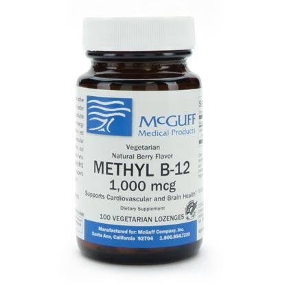 Methyl B-12  Lozenge  Natural Berry  Vegetarian  1,000mcg  100/Btl
