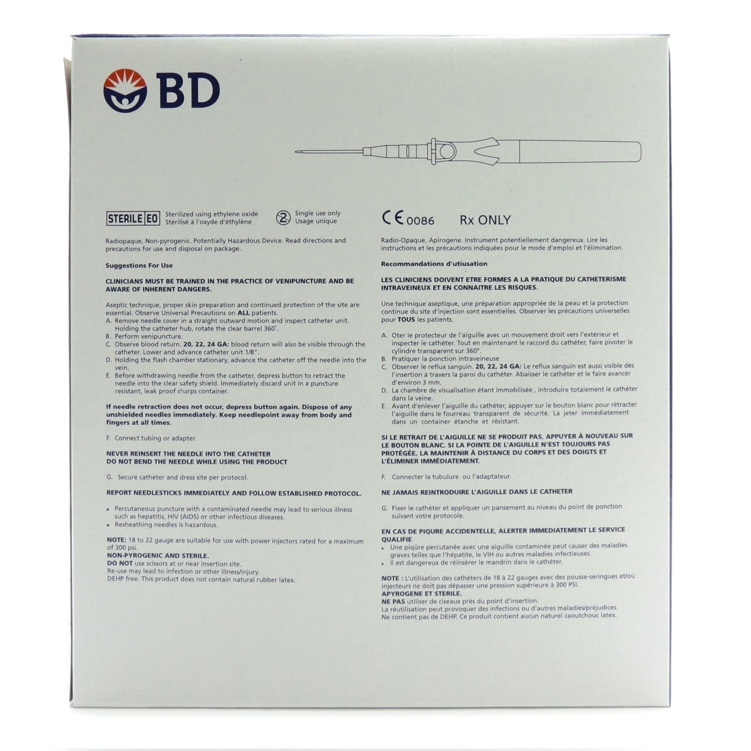 Insyte™ Autoguard™ Peripheral IV Catheter, With Push-button Shielding ...