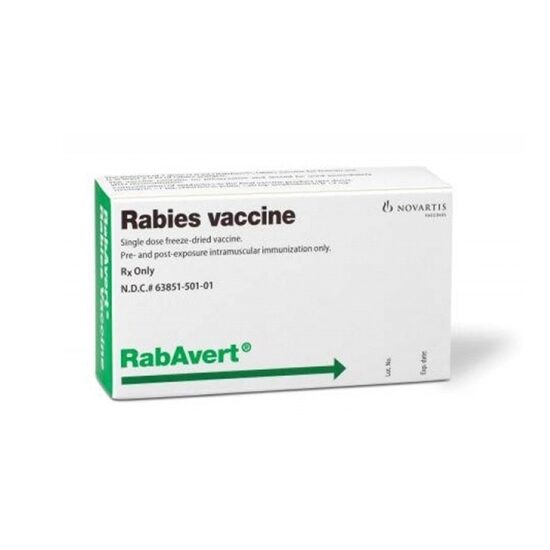 Vaccine Rabies RabAvert PCEC PrePost SDV Kit Each