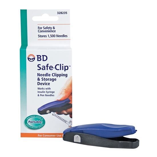 Sharps Collector  for Insulin needles  BD SafeClip up to 1500 needles  EACH