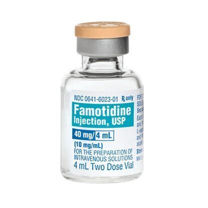 Famotidine, 10mg/mL, MDV, 4mL, 25 Vials/Tray, Refrigerated