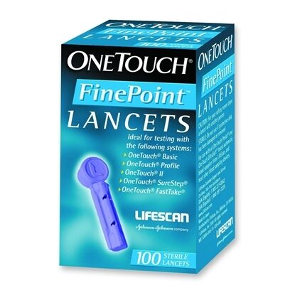 Lancet, OneTouch® FinePoint™, 100/Box  *Discontinued*