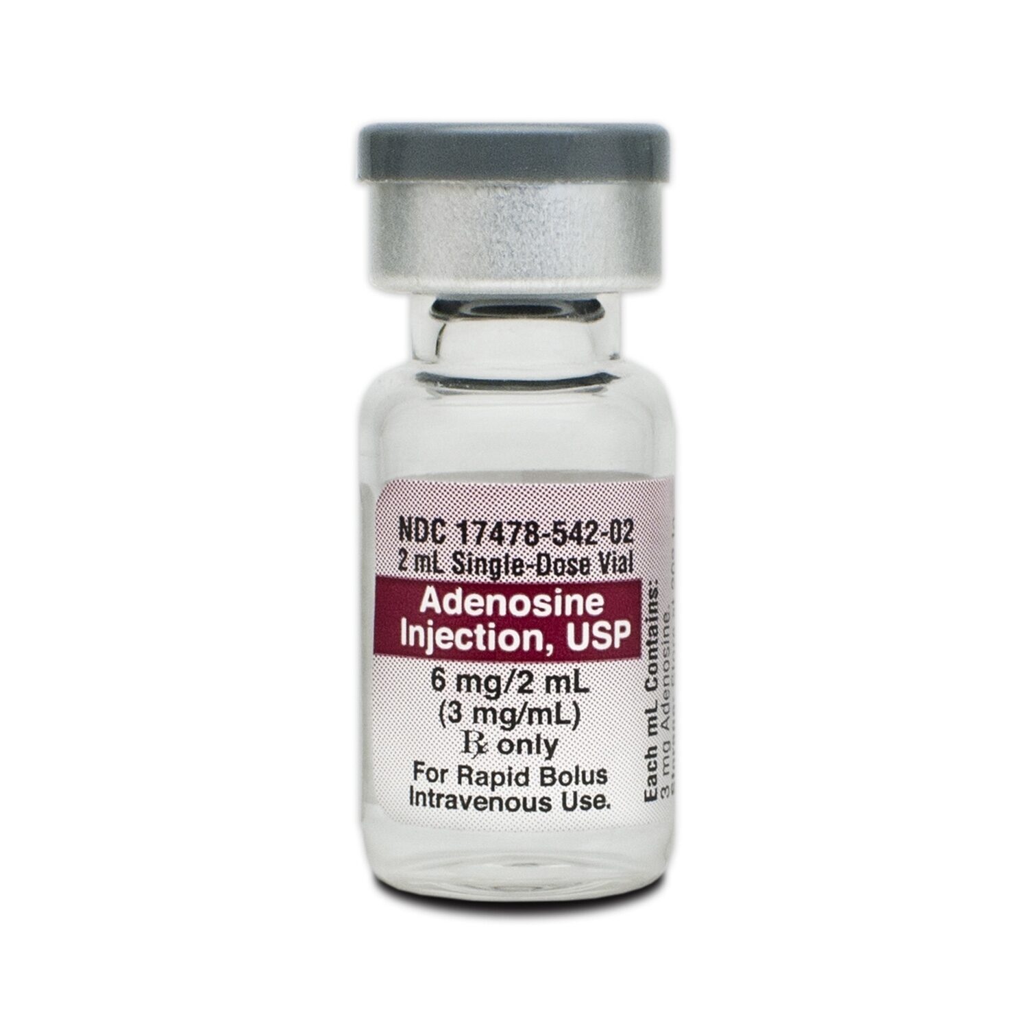 Adenosine, 3mg/mL, SDV, 2mL, 10 Vials/Tray | McGuff
