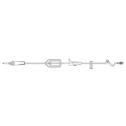 IV Administration Set, Filter flow®, 0.2 Micron Filter, 15 drops/mL, 1 Y-Site, Spin Lock®, Latex-free, DEHP-free, 91", Universal Spike, 50/Case