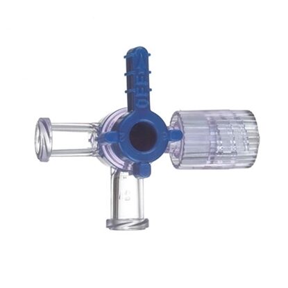 Stopcock, Four-Way, Two Female Luer-Lock Ports, SPIN-LOCK® Connector, Latex-free, DEHP-free, DISCOFIX®, 100/Case