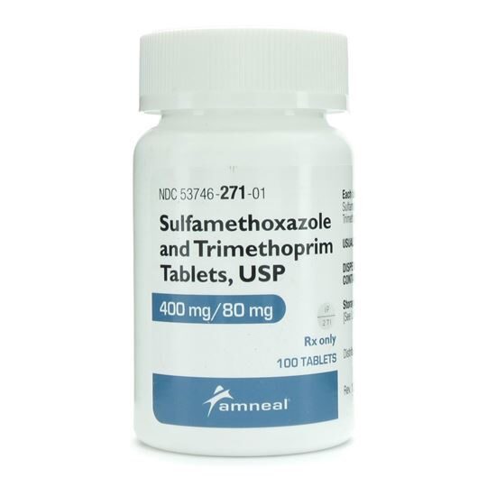 SulfamethoxazoleTrimethoprim   400mg80mg   Tablets   100