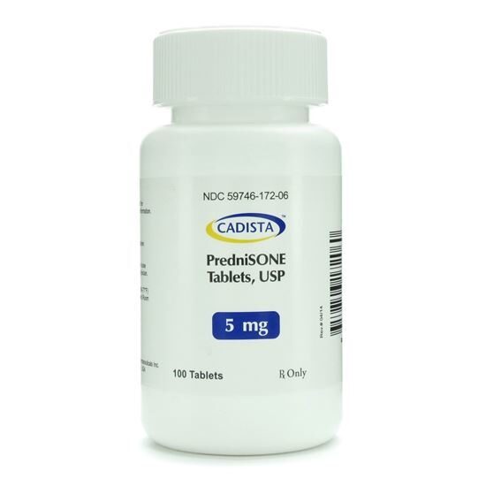 Prednisone   5mg  100 TabletsBottle