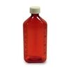 Bottle 8 ounce Amber OvalCRC cap Plastic 50Case