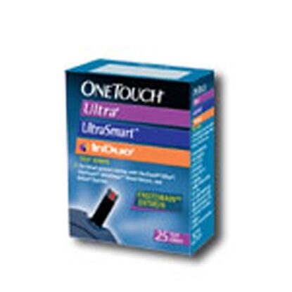 One Touch® Ultra Blood Glucose Test Strips, 25/Box