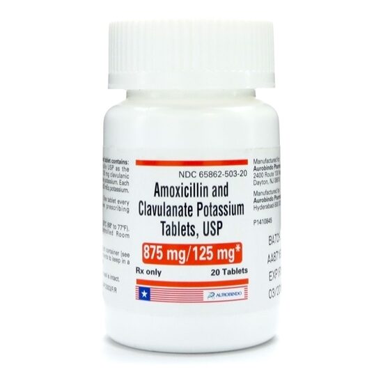 AmoxicillinPotassium Clavulanate  875mg125mg  Tablets  20Btl