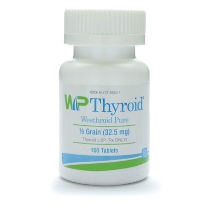 WP-Thyroid®, 1/2 Grain (37.5mg), 100 Tablets/Bottle