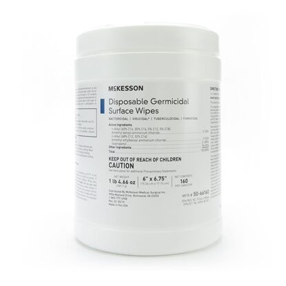 McKesson Disposable Germicidal Surface Wipes, 160/Box