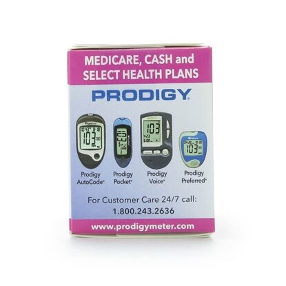 Prodigy Blood Glucose Test Strips, 50/Box