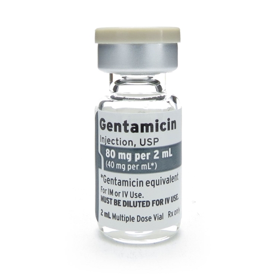 Gentamicin Sulfate 40mgmL SDV 2mL 25 VialsTray