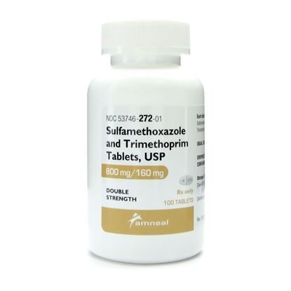 Sulfamethoxazole/Tmp Ds, 800/160mg, 100 Tablets/Bottle