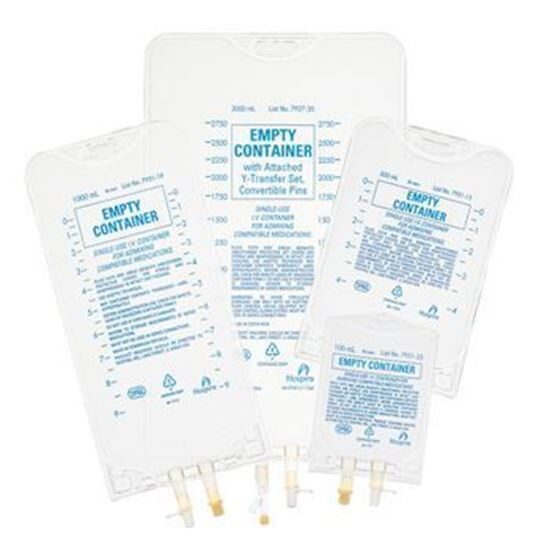 Container Empty IV Bag 1000mL Lifecare  LatexFree PVC 48Case  Special order
